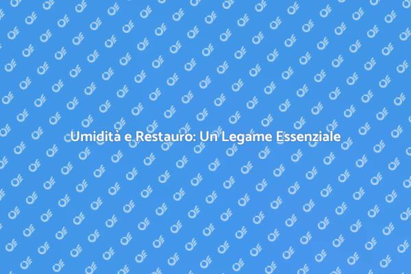 L'importanza dell'umidità nei restauri