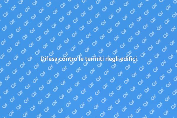 Proteggi la tua casa dalle termiti