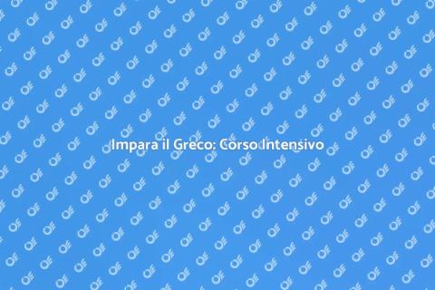 Corso Intensivo di Greco Unico