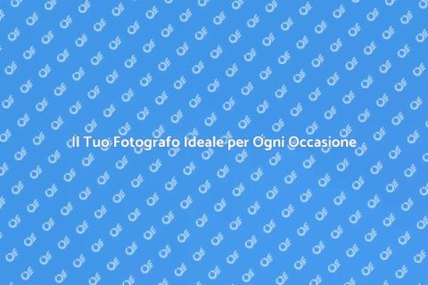 Scegliere un Fotografo Professionista