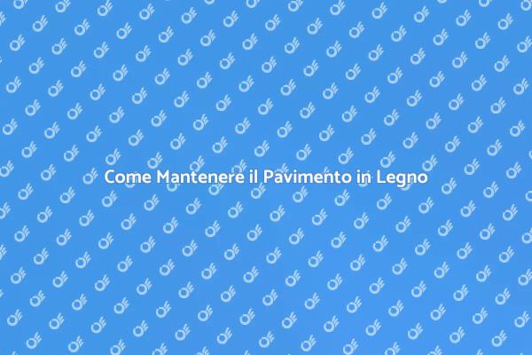 Manutenzione del Legno Massello