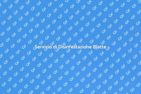 Disinfestazione Blatte Professionale