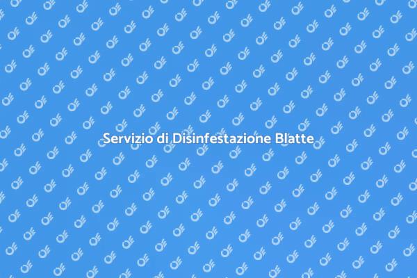 Liberati delle Blatte Oggi Stesso