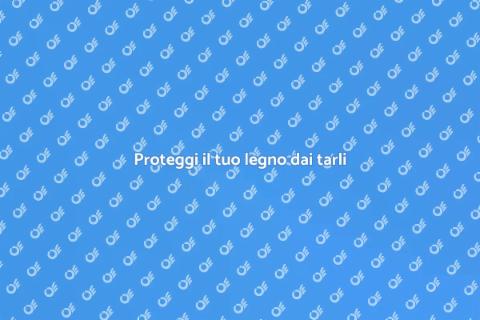 Disinfestazione tarli in legno efficace