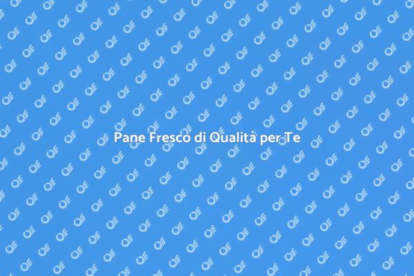 Riscopri il Pane Fresco e Tradizionale