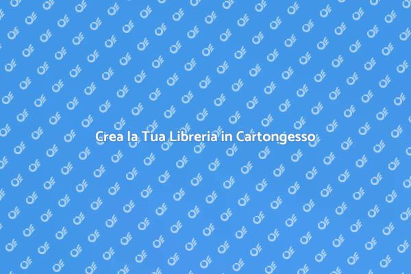 Progetto Libreria in Cartongesso Unico