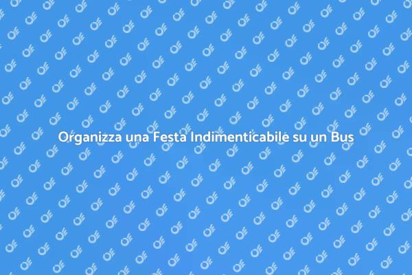 Celebra in Movimento: Festa su un Bus
