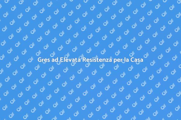 Pavimenti in Gres: Eleganza e Resistenza