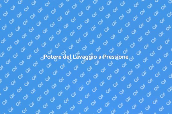 Lavaggio a Pressione per la Tua Casa