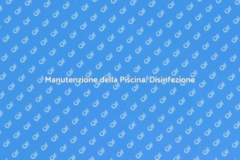 Riparare il Sistema di Disinfezione