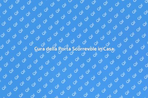 Manutenzione Porta Scorrevole Essenziale