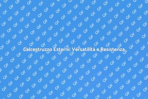 Pavimento in Calcestruzzo Esterni