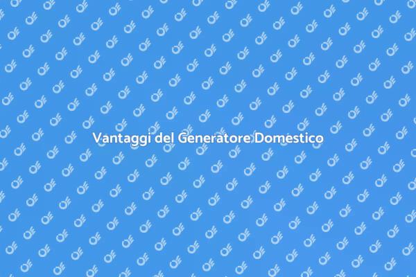 Installazione di un Generatore Efficiente