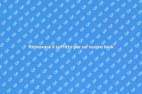 Sostituire un soffitto: Rinnova casa