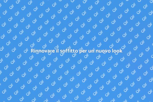 Sostituzione soffitto: trasforma gli spazi