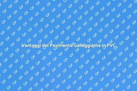 Pavimento Galleggiante in PVC Acustico