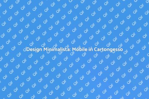 Mobile in Cartongesso Minimalista