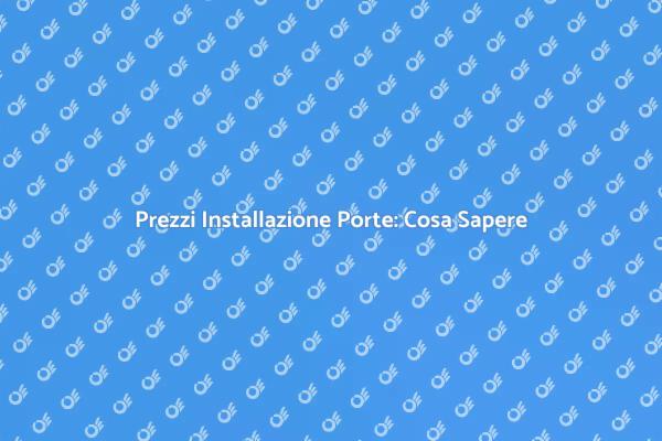 Investire in Porte: Costo e Vantaggi