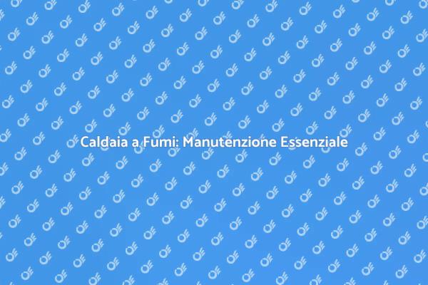 Manutenzione Caldaia: Perché è Fondamentale