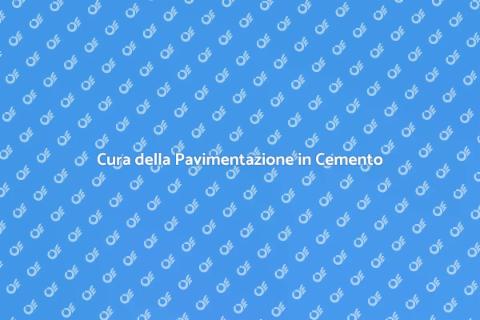 Manutenzione Pavimentazione Cemento Esterno