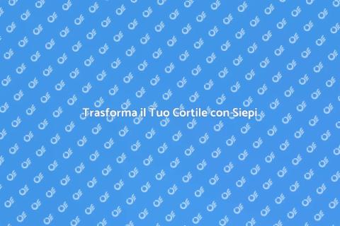 Siepe Artificiale per il Tuo Cortile