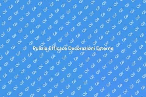 Lavaggio Alta Pressione Decorazioni