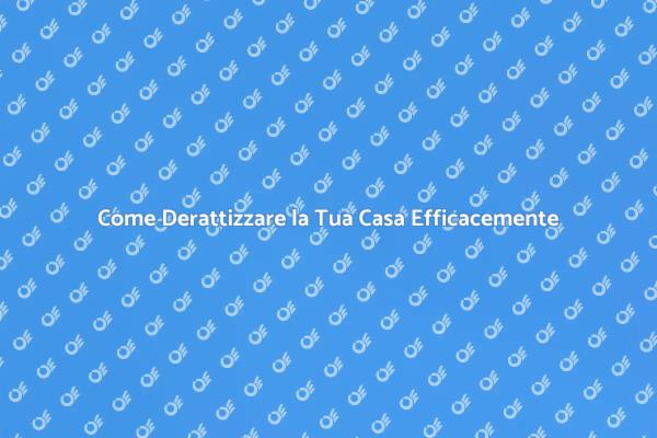 Derattizzazione: Proteggi la Tua Casa