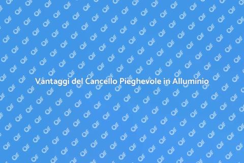 Cancello Pieghevole in Alluminio