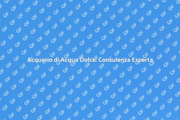 Consulenza per Acquario di Acqua Dolce