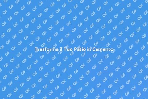 Timbrare un Patio in Cemento