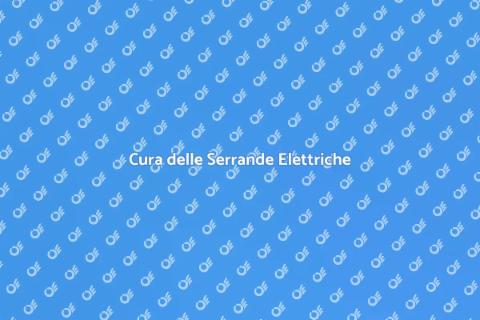 Manutenzione Serrande Elettriche