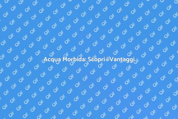 Migliora la Qualità dell'Acqua in Casa