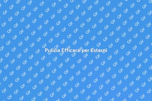 Rendi Splendenti i Tuoi Esterni