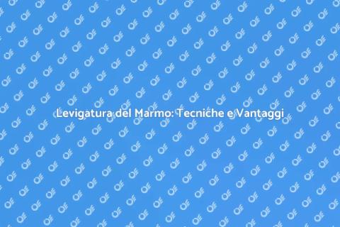 Levigare il Marmo: Bellezza senza Tempo