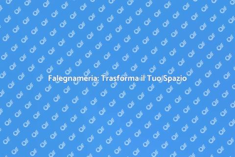 Falegnameria: Crea Spazi Unici con Legno