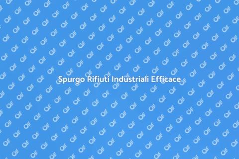 Spurgo Fosse Biologiche per Industrie