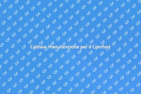 Manutenzione Caldaia: Comfort Domestico