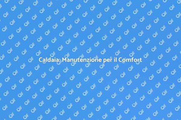 Caldaia e Comfort: Manutenzione Necessaria