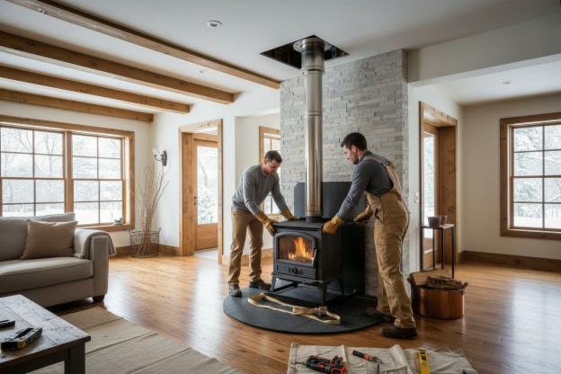 Installare stufa legna