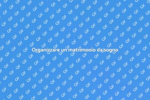 Matrimonio da sogno all'estero
