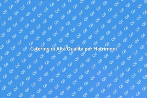 Servizio Food Beverage per Matrimoni