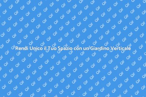 Giardino Verticale per Arredo Urbano