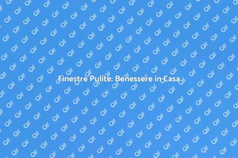 Pulizia Finestre: Luminose e Pulite