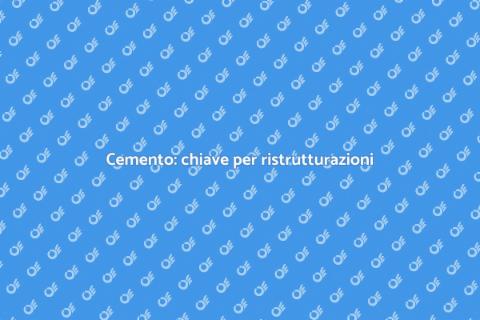 Gestione del cemento per ristrutturazioni