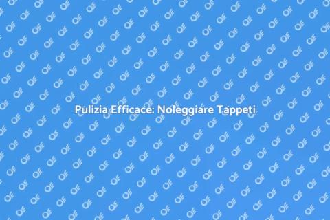 Noleggiare Macchina Pulire Tappeti