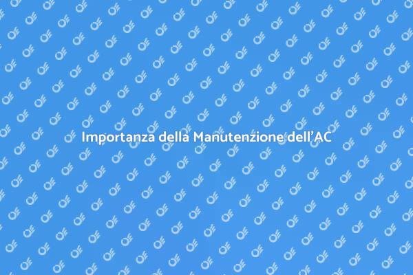 Manutenzione Essenziale dell'AC in Officina