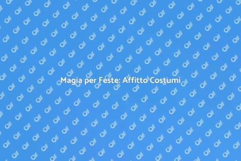 Affitto Personaggi in Costume per Feste