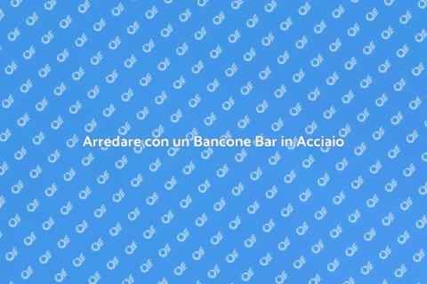 Bancone Bar con Ripiani in Acciaio