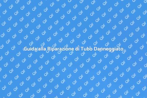 Riparazione Tubo Danneggiato in Casa