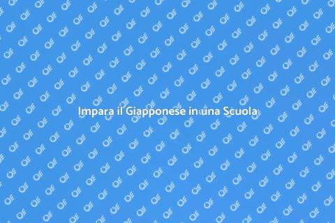 Corso di Giapponese in Scuola Specializzata